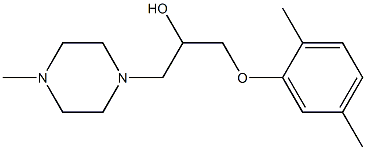 1-(2,5-dimethylphenoxy)-3-(4-methyl-1-piperazinyl)-2-propanol|