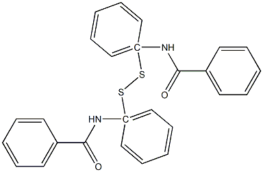 2,2'-Bis(benzoylaminophenyl)disulfide 化学構造式