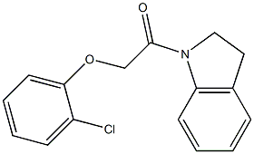 2-(2-chlorophenoxy)-1-(2,3-dihydro-1H-indol-1-yl)-1-ethanone