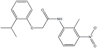  2-(2-isopropylphenoxy)-N-(2-methyl-3-nitrophenyl)acetamide