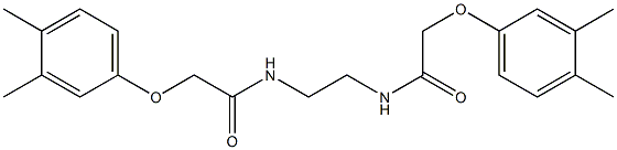 2-(3,4-dimethylphenoxy)-N-(2-{[2-(3,4-dimethylphenoxy)acetyl]amino}ethyl)acetamide,,结构式