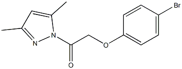 2-(4-bromophenoxy)-1-(3,5-dimethyl-1H-pyrazol-1-yl)-1-ethanone Structure