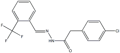 2-(4-chlorophenyl)-N'-{(E)-[2-(trifluoromethyl)phenyl]methylidene}acetohydrazide