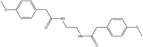 2-(4-methoxyphenyl)-N-(2-{[2-(4-methoxyphenyl)acetyl]amino}ethyl)acetamide Structure