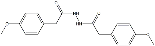 2-(4-methoxyphenyl)-N'-[2-(4-methoxyphenyl)acetyl]acetohydrazide Structure