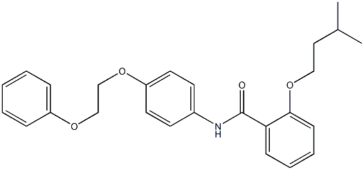 2-(isopentyloxy)-N-[4-(2-phenoxyethoxy)phenyl]benzamide|