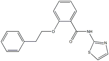 2-(phenethyloxy)-N-(1,3-thiazol-2-yl)benzamide|