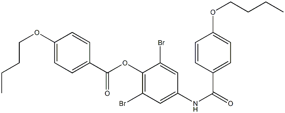  2,6-dibromo-4-[(4-butoxybenzoyl)amino]phenyl 4-butoxybenzoate