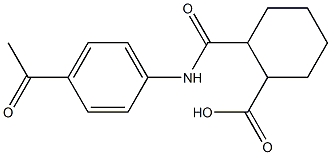 2-[(4-acetylanilino)carbonyl]cyclohexanecarboxylic acid|