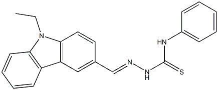 2-[(E)-(9-ethyl-9H-carbazol-3-yl)methylidene]-N-phenyl-1-hydrazinecarbothioamide|