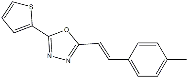  2-[(E)-2-(4-methylphenyl)ethenyl]-5-(2-thienyl)-1,3,4-oxadiazole