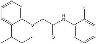 2-[2-(sec-butyl)phenoxy]-N-(2-fluorophenyl)acetamide Structure