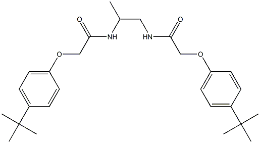 2-[4-(tert-butyl)phenoxy]-N-[2-({2-[4-(tert-butyl)phenoxy]acetyl}amino)-1-methylethyl]acetamide,,结构式
