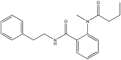 2-[butyryl(methyl)amino]-N-phenethylbenzamide,,结构式