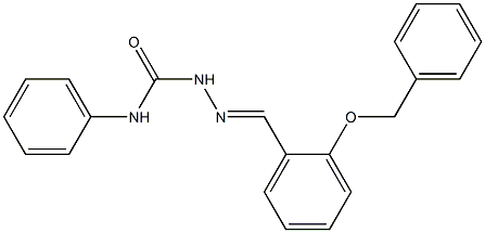 2-{(E)-[2-(benzyloxy)phenyl]methylidene}-N-phenyl-1-hydrazinecarboxamide|