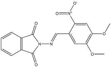 2-{[(E)-(4,5-dimethoxy-2-nitrophenyl)methylidene]amino}-1H-isoindole-1,3(2H)-dione|