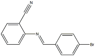 2-{[(E)-(4-bromophenyl)methylidene]amino}benzonitrile|
