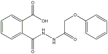 2-{[2-(2-phenoxyacetyl)hydrazino]carbonyl}benzoic acid Structure