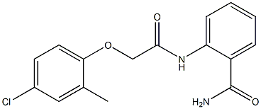 2-{[2-(4-chloro-2-methylphenoxy)acetyl]amino}benzamide