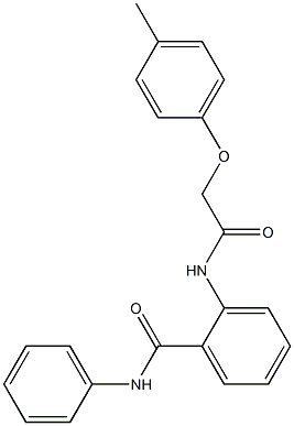 2-{[2-(4-methylphenoxy)acetyl]amino}-N-phenylbenzamide Struktur