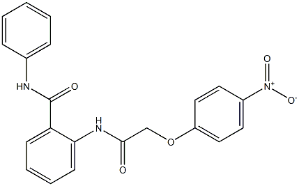 2-{[2-(4-nitrophenoxy)acetyl]amino}-N-phenylbenzamide 结构式