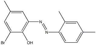 2-bromo-6-[(E)-2-(2,4-dimethylphenyl)diazenyl]-4-methylphenol Structure