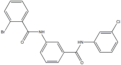  2-bromo-N-{3-[(3-chloroanilino)carbonyl]phenyl}benzamide