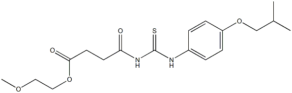  2-methoxyethyl 4-{[(4-isobutoxyanilino)carbothioyl]amino}-4-oxobutanoate