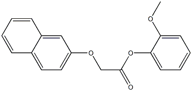 2-methoxyphenyl 2-(2-naphthyloxy)acetate Structure