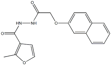 2-methyl-N'-[2-(2-naphthyloxy)acetyl]-3-furohydrazide Structure