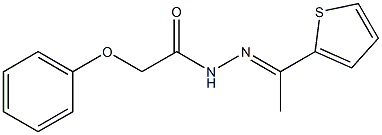 2-phenoxy-N'-[(E)-1-(2-thienyl)ethylidene]acetohydrazide 结构式