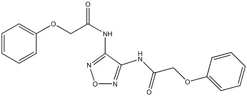 2-phenoxy-N-{4-[(2-phenoxyacetyl)amino]-1,2,5-oxadiazol-3-yl}acetamide Structure