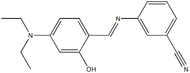 3-({(E)-[4-(diethylamino)-2-hydroxyphenyl]methylidene}amino)benzonitrile