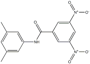 N-(3,5-dimethylphenyl)-3,5-dinitrobenzamide 化学構造式