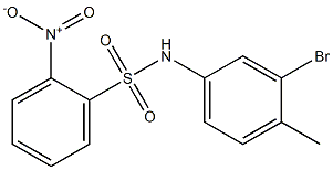 N-(3-bromo-4-methylphenyl)-2-nitrobenzenesulfonamide|