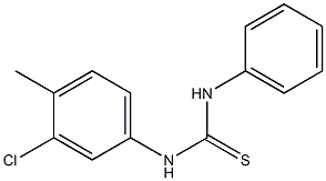 N-(3-chloro-4-methylphenyl)-N'-phenylthiourea Struktur