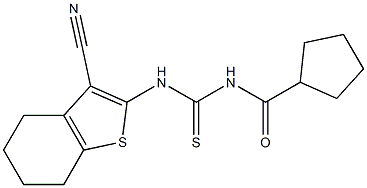 N-(3-cyano-4,5,6,7-tetrahydro-1-benzothiophen-2-yl)-N'-(cyclopentylcarbonyl)thiourea