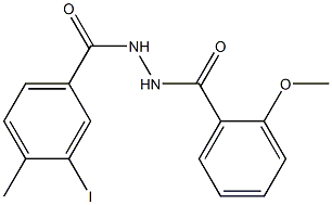 N'-(3-iodo-4-methylbenzoyl)-2-methoxybenzohydrazide Structure