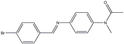 N-(4-{[(E)-(4-bromophenyl)methylidene]amino}phenyl)-N-methylacetamide