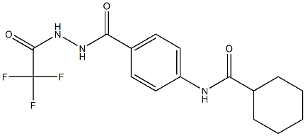  N-(4-{[2-(2,2,2-trifluoroacetyl)hydrazino]carbonyl}phenyl)cyclohexanecarboxamide