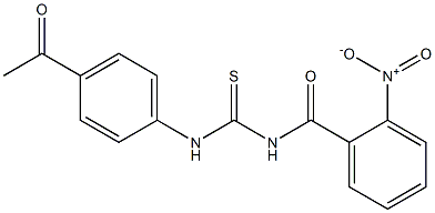 N-(4-acetylphenyl)-N'-(2-nitrobenzoyl)thiourea,,结构式