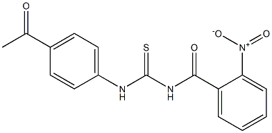  N-(4-acetylphenyl)-N'-(2-nitrobenzoyl)thiourea