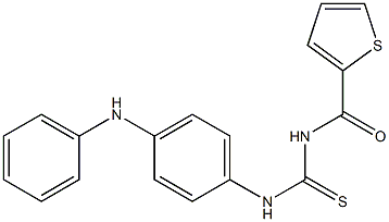 N-(4-anilinophenyl)-N'-(2-thienylcarbonyl)thiourea,,结构式