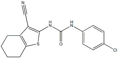  N-(4-chlorophenyl)-N'-(3-cyano-4,5,6,7-tetrahydro-1-benzothiophen-2-yl)urea