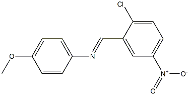 N-[(E)-(2-chloro-5-nitrophenyl)methylidene]-N-(4-methoxyphenyl)amine Structure