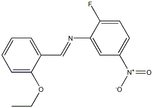  N-[(E)-(2-ethoxyphenyl)methylidene]-N-(2-fluoro-5-nitrophenyl)amine