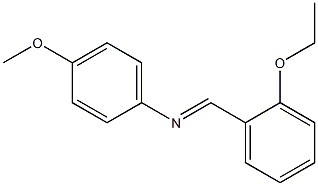 N-[(E)-(2-ethoxyphenyl)methylidene]-N-(4-methoxyphenyl)amine Structure