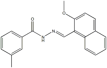 N'-[(E)-(2-methoxy-1-naphthyl)methylidene]-3-methylbenzohydrazide