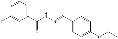 N'-[(E)-(4-ethoxyphenyl)methylidene]-3-iodobenzohydrazide Struktur