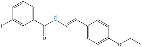 N'-[(E)-(4-ethoxyphenyl)methylidene]-3-iodobenzohydrazide Structure